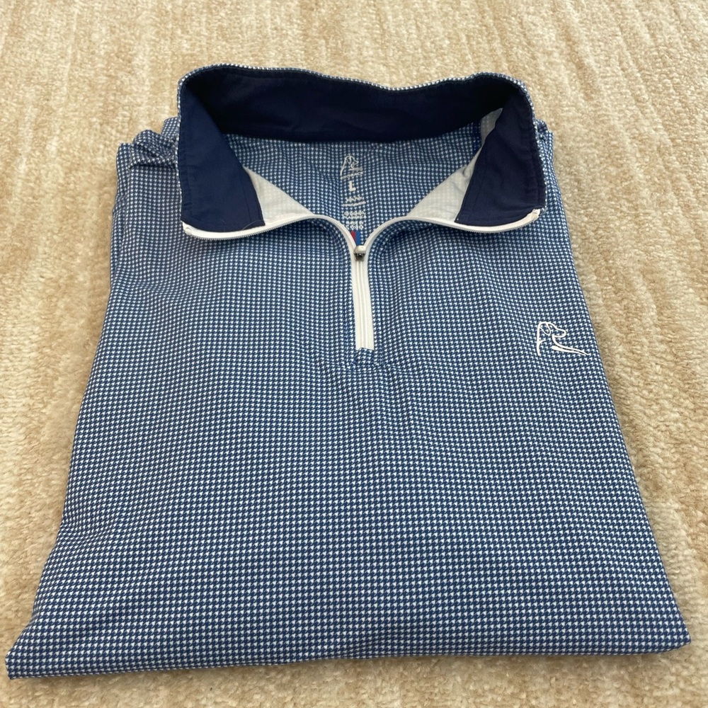 Rhoback Men's Blue Zip-Up Sweater